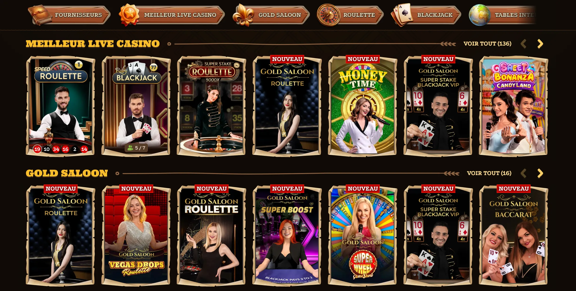 Jeux de table et autres options