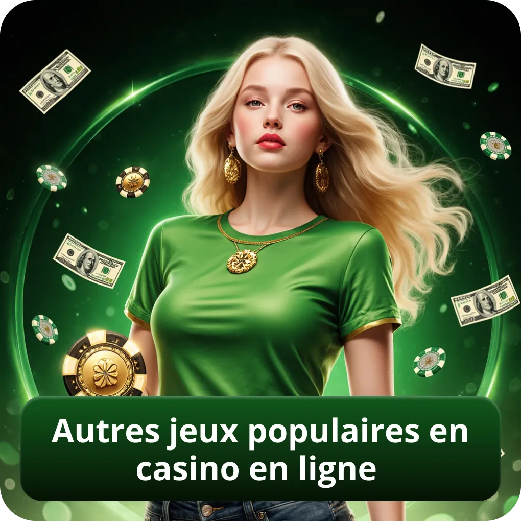 Autres jeux populaires en casino en ligne